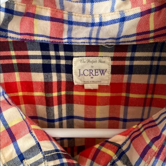 J.Crew perfect fit plaid shirt - Picture 2 of 5